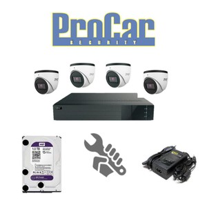 KOMPLET 4 VIDEO NADZORA SA MONTAŽOM