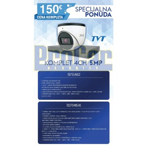 KOMPLET KAMERA-TD7554AS2 I DVR-TD2704NS-HC